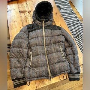 MONCLER Mens Jacket Eusebe Giubbotto Goose Down Size 4 Large - Puffer